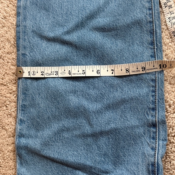 Levi's Medium Blue High-Rise Wide Leg Jeans - Picture 7 of 7